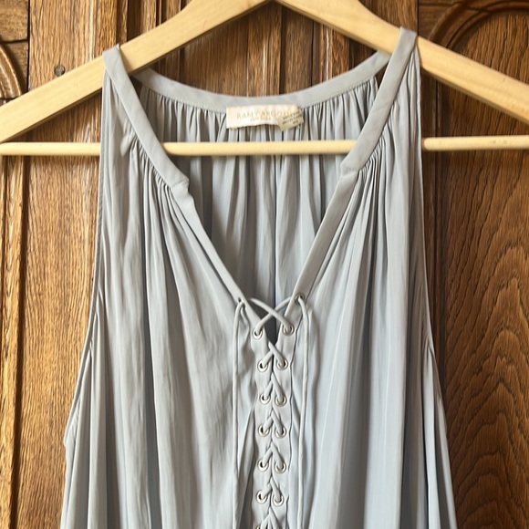 Ramy Brook Alexandra Sleeveless Dress in Light Blue/Silver - Picture 3 of 8